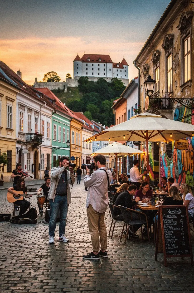 Pohľad na turistický chodník vedúci cez horskú krajinu so skalnatými vrchmi a zelenými lesmi, vhodný pre outdoorové fotografie.